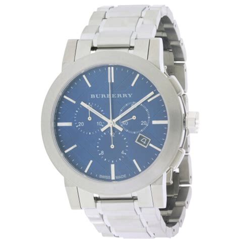 burberry check stamped watch mens|burberry men's watches chronograph.